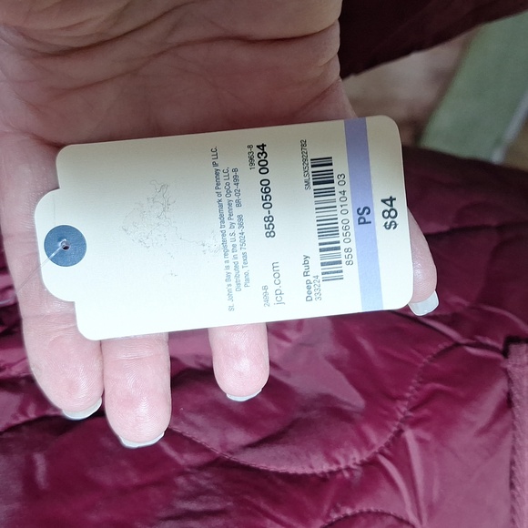 NWT St John's Bay PS deep ruby all weather coat - Picture 5 of 11